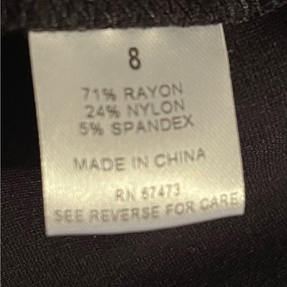 Taylor Black Sleeveless Sheath Dress with Ruffle Detail Size 8 - Picture 8 of 9